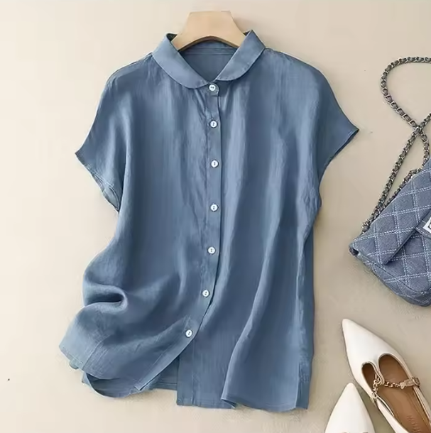 Zomerblouse met korte mouwen